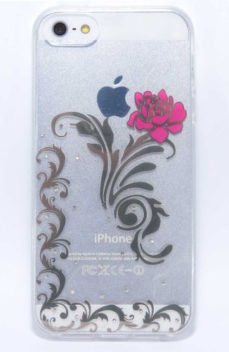 Чехол-накладка для iPhone 5/5S/SE YOUNICOU стразы Золотой узор TPU оптом, в розницу Центр Компаньон фото 7