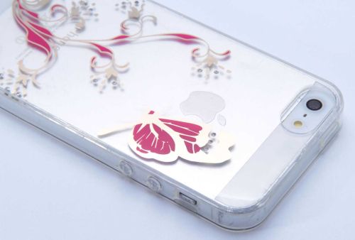 Чехол-накладка для iPhone 5/5S/SE YOUNICOU стразы Золотой узор TPU оптом, в розницу Центр Компаньон фото 6