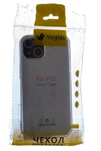 Чехол-накладка для iPhone 15 VEGLAS Air прозрачный оптом, в розницу Центр Компаньон фото 3