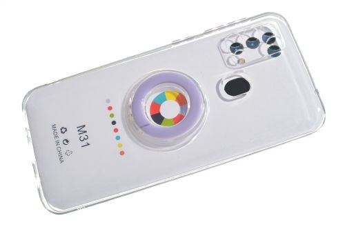 Чехол-накладка для Samsung M315F M31 NEW RING TPU сиреневый оптом, в розницу Центр Компаньон фото 3