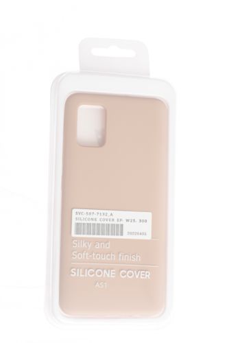 Чехол-накладка для Samsung A515F A51 SILICONE CASE NL OP закрытый светло-розовый (18) оптом, в розницу Центр Компаньон фото 4