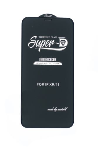 Защитное стекло для iPhone XR/11 Mietubl Super-D пакет черный оптом, в розницу Центр Компаньон