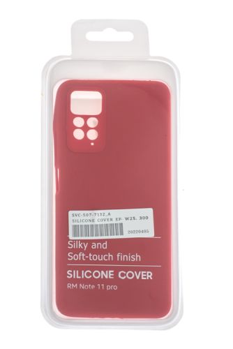 Чехол-накладка для XIAOMI Redmi Note 11 Pro SILICONE CASE OP закрытый красный (1) оптом, в розницу Центр Компаньон фото 4
