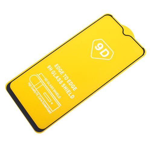 Защитное стекло для Realme C15 FULL GLUE (желтая основа) пакет черный оптом, в розницу Центр Компаньон фото 2