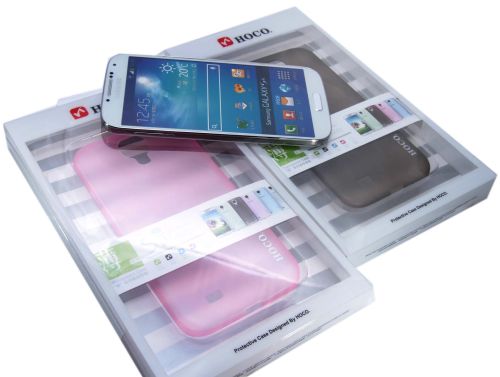 Чехол-накладка для Samsung i9500 HOCO THIN розовый оптом, в розницу Центр Компаньон фото 4