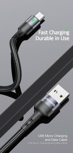 Кабель USB-Micro USB USAMS US-SJ312 U26 1м черный оптом, в розницу Центр Компаньон фото 2