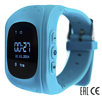 Купить Детские часы GPS треккер Q50 голубой, Ограниченно годен оптом, в розницу в ОРЦ Компаньон