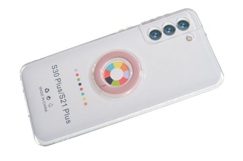 Чехол-накладка для Samsung G996F S21 Plus NEW RING TPU розовый оптом, в розницу Центр Компаньон фото 3