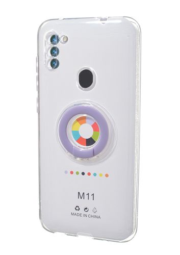 Чехол-накладка для Samsung M115F M11 NEW RING TPU сиреневый оптом, в розницу Центр Компаньон фото 2