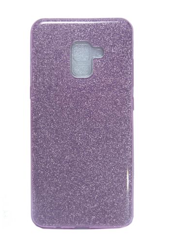 Чехол-накладка для Samsung A730F A8 plus JZZS Shinny 3в1 TPU фиолетовая оптом, в розницу Центр Компаньон