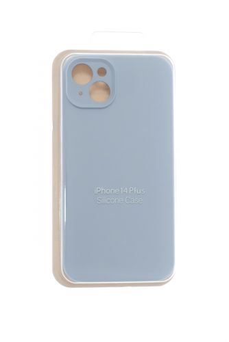 Чехол-накладка для iPhone 14 Plus SILICONE CASE Защита камеры сиренево-голубой (5) оптом, в розницу Центр Компаньон