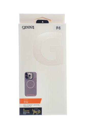 Чехол-накладка для iPhone 15 GEAR4 TPU поддержка MagSafe коробка серый оптом, в розницу Центр Компаньон фото 3