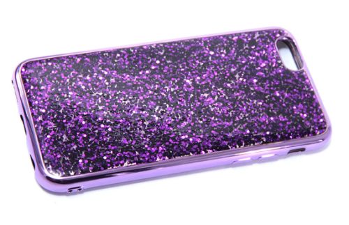 Чехол-накладка для iPhone 6/6S YOUNICOU Блестки мелкие PC+TPU фиолетовый оптом, в розницу Центр Компаньон фото 3