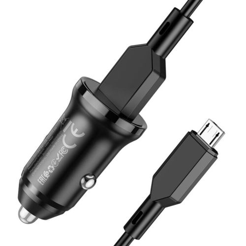 АЗУ USB 3.0A 1 USB порт BOROFONE BZ18 QC3.0 кабель MicroUSB черный оптом, в розницу Центр Компаньон фото 3