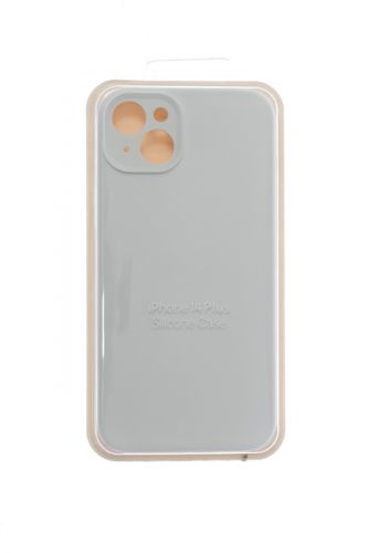 Чехол-накладка для iPhone 14 Plus SILICONE CASE Защита камеры белый (9) оптом, в розницу Центр Компаньон