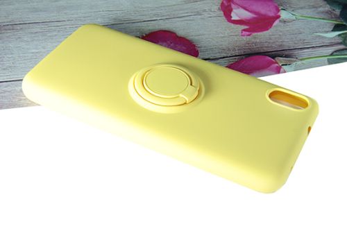 Чехол-накладка для XIAOMI Redmi 7A SOFT TOUCH TPU КОЛЬЦО желтый оптом, в розницу Центр Компаньон фото 3