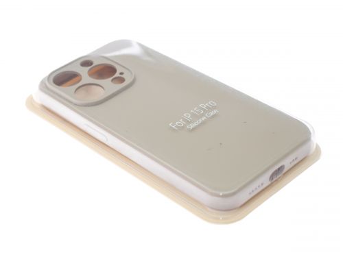 Чехол-накладка для iPhone 15 Pro VEGLAS SILICONE CASE NL Защита камеры молочно-белый (10) оптом, в розницу Центр Компаньон фото 2
