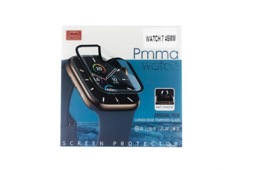 Защитная пленка для Apple Watch 7/8 (45) PMMA коробка черный оптом, в розницу Центр Компаньон фото 2