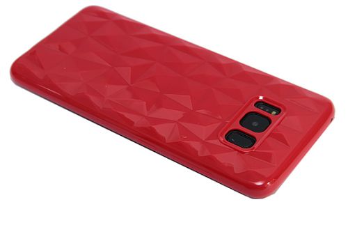 Чехол-накладка для Samsung G955F S8 Plus JZZS Diamond TPU красная оптом, в розницу Центр Компаньон
