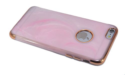 Чехол-накладка для iPhone 6/6S Plus  C-CASE МРАМОР TPU розовый оптом, в розницу Центр Компаньон фото 2