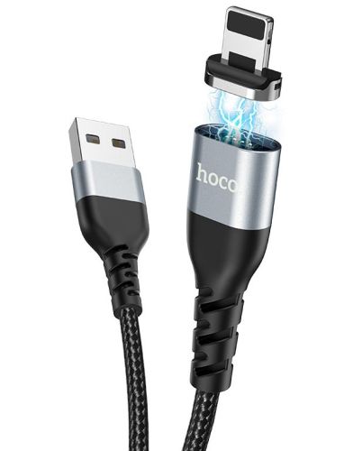Кабель USB Lightning 8Pin HOCO U96 Traveller Magnetic 2.4A 1.2м черный оптом, в розницу Центр Компаньон фото 2