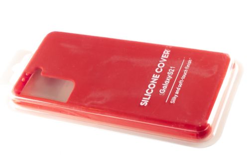 Чехол-накладка для Samsung G991F S21 SILICONE CASE красный (1) оптом, в розницу Центр Компаньон фото 3