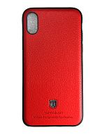 Купить Чехол-накладка для iPhone X/XS TOP FASHION Litchi TPU красный пакет оптом, в розницу в ОРЦ Компаньон