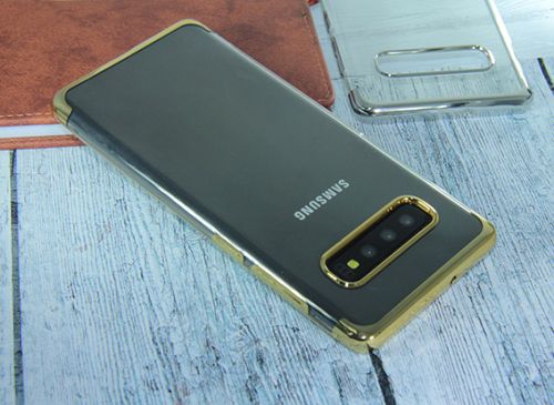 Чехол-накладка для Samsung G973 S10 ELECTROPLATED TPU DOKA золото оптом, в розницу Центр Компаньон фото 4