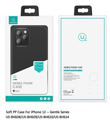 Чехол-накладка для iPhone 12 Pro Max USAMS US-BH610 Gentle черный оптом, в розницу Центр Компаньон фото 4