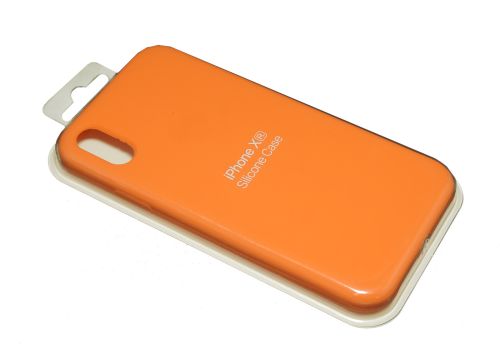 Чехол-накладка для iPhone XR SILICONE CASE закрытый оранжевый (13) оптом, в розницу Центр Компаньон фото 2