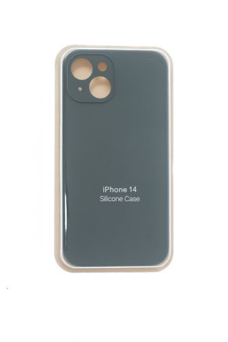 Чехол-накладка для iPhone 14 SILICONE CASE Защита камеры хвойно-зеленый (58) оптом, в розницу Центр Компаньон