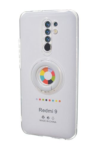 Чехол-накладка для XIAOMI Redmi 9 NEW RING TPU белый оптом, в розницу Центр Компаньон фото 2