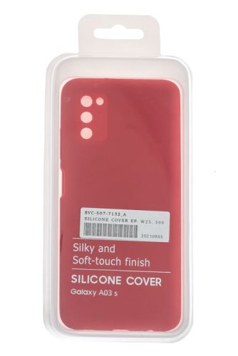Чехол-накладка для Samsung A037F A03S SILICONE CASE OP закрытый красный (1) оптом, в розницу Центр Компаньон фото 4
