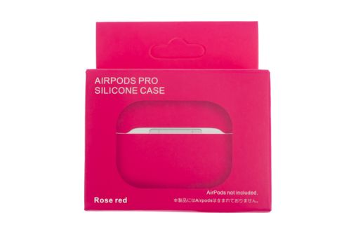 Чехол для наушников Airpods Pro Silicone без карабина ярко-розовый оптом, в розницу Центр Компаньон фото 4