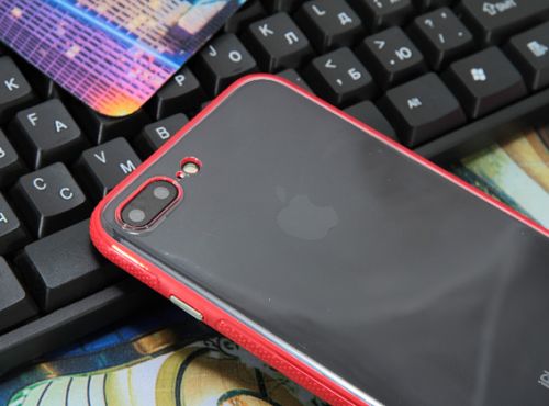 Чехол-накладка для iPhone 7/8 Plus JZZS NEW Acrylic TPU+PC пакет красный оптом, в розницу Центр Компаньон фото 3