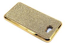 Купить Чехол-накладка для Samsung G570 J5 Prime C-CASE стразы РАМКА TPU золото оптом, в розницу в ОРЦ Компаньон