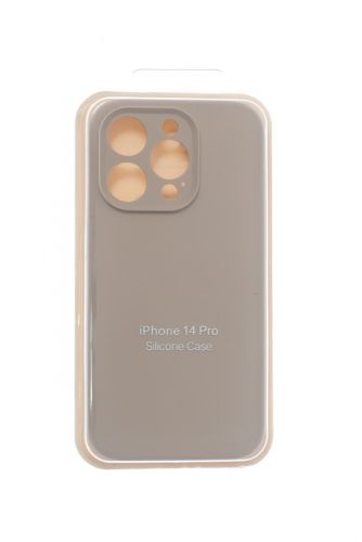 Чехол-накладка для iPhone 14 Pro SILICONE CASE Защита камеры кремовый (11) оптом, в розницу Центр Компаньон