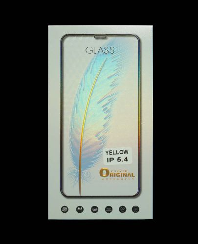 Защитное стекло для iPhone 12 Mini 11D FULL GLUE (Перо) коробка черный оптом, в розницу Центр Компаньон фото 3