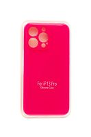 Купить Чехол-накладка для iPhone 13 Pro VEGLAS SILICONE CASE NL Защита камеры глубокий розовый (47) оптом, в розницу в ОРЦ Компаньон