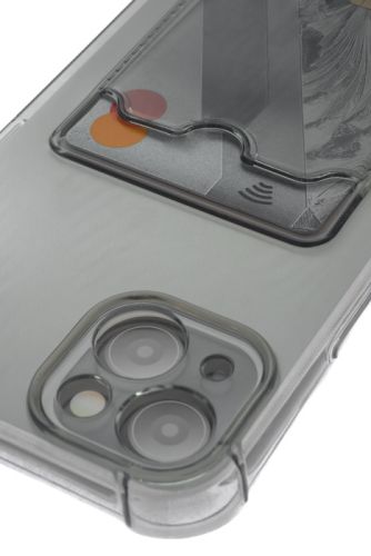 Чехол-накладка для iPhone 14 Plus VEGLAS Air Pocket черно-прозрачный оптом, в розницу Центр Компаньон фото 3