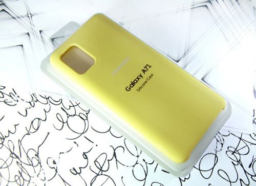 Чехол-накладка для Samsung A715F A71 SILICONE CASE желтый (20) оптом, в розницу Центр Компаньон фото 3