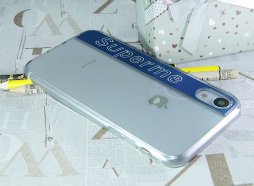 Чехол-накладка для iPhone XR SUPERME TPU синий  оптом, в розницу Центр Компаньон фото 3