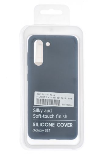 Чехол-накладка для Samsung G991 S21 SILICONE CASE OP закрытый темно-синий (8) оптом, в розницу Центр Компаньон фото 4