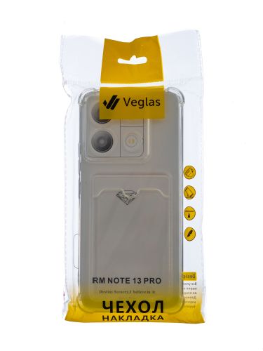 Чехол-накладка для XIAOMI Redmi Note 13 Pro 5G VEGLAS Air Pocket прозрачный оптом, в розницу Центр Компаньон фото 4
