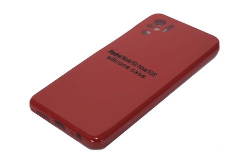 Чехол-накладка для XIAOMI Redmi Note 10S SILICONE CASE закрытый красный (1) оптом, в розницу Центр Компаньон фото 2