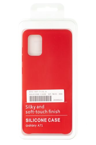Чехол-накладка для Samsung A715F A71 SILICONE CASE OP красный (1) оптом, в розницу Центр Компаньон фото 3
