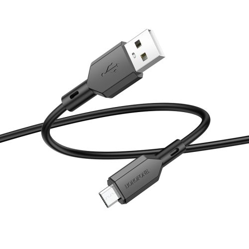 Кабель USB-Micro USB BOROFONE BX70 2.4A 1м черный оптом, в розницу Центр Компаньон фото 4