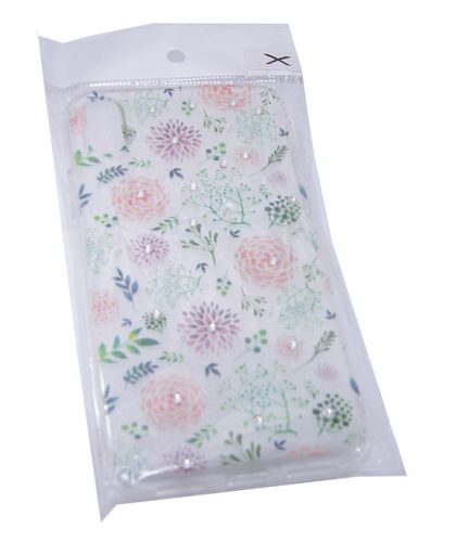 Чехол-накладка для iPhone X/XS FASHION TPU стразы Полевые цветы вид 2 оптом, в розницу Центр Компаньон фото 3