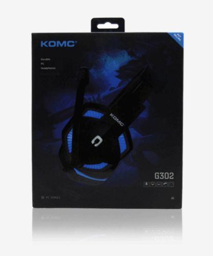 Наушники проводные KOMC G302 GAME головные черно-синий оптом, в розницу Центр Компаньон фото 2