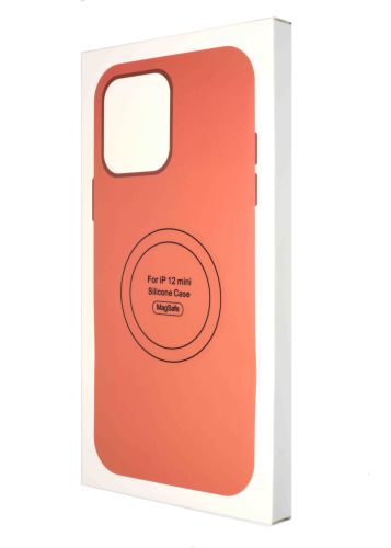 Чехол-накладка для iPhone 12 Mini SILICONE TPU NL поддержка MagSafe оранжевый коробка оптом, в розницу Центр Компаньон фото 4